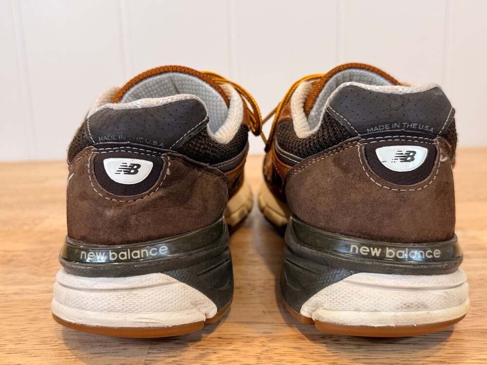 New Balance x L.L. Bean 990v4 Made in USA Brown Sneakers - Picture 4 of 9